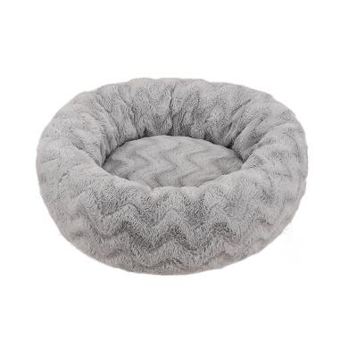 China 2022 New Ultra Soft Breathable Pet Cushion Fluffy Washable Plush Around Sofa Bed Dog Bed Eco Friendly Pet Beds Waterproof Backing Luxury Cat for sale