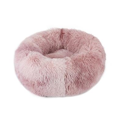 China 2022 New Ultra Soft Breathable Pet Cushion Fluffy Washable Plush Around Sofa Bed Dog Bed Eco Friendly Pet Beds Waterproof Backing Luxury Cat for sale