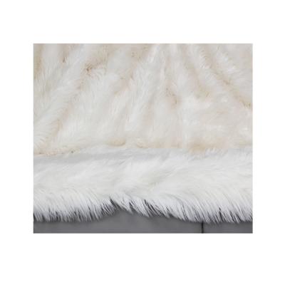 China Wholesale Hot Eco-friendly Thick Plush Faux Fur Fabric Long Pile Sale Throw Faux Fur Pillow Cover for sale