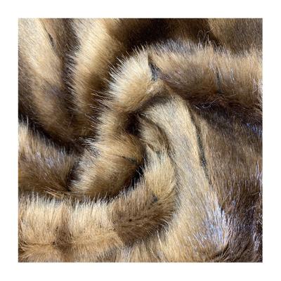 China Auto Upholstery Faux Fur Fabric With Cavity Between Acrylic Artificial Fur Fabrics for sale