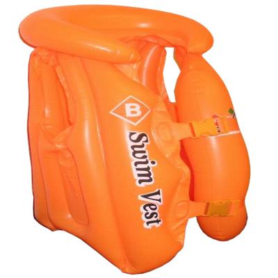 China OEM PVC Swim Vest Portable Inflatable Adult Life Vest For Swimming for sale