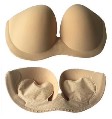 China Antibacterial Inflatable Invisible Dress Black Wedding Bra Comfort Ring NO--Steel Strapless Bra for sale