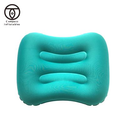 China Ergonomic Luxury Travel Rest Lumbar Air Camping Inflatable Bed Pillow Widely Used Ultralight High Quality Inflatable for sale