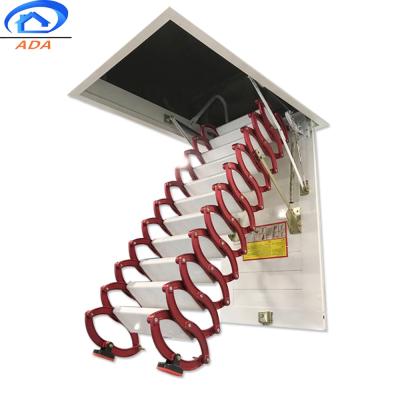 China 2020 New Design Aluminum Alloy Folding Ladders Lower Retractable Attic Ladder for sale