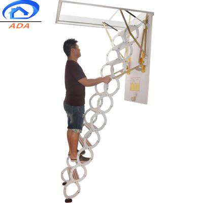 China Folding Ladders Shelter Telescoping Pull Down Attic Ladders for sale