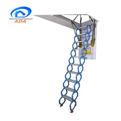 China Folding Ladders Magnesium Aluminum Alloy Retractable Attic Ladder for sale