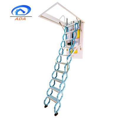 China Folding Ladders 3m Long Attic Ladder Electric Folding Telescopic Attic Ladder for sale