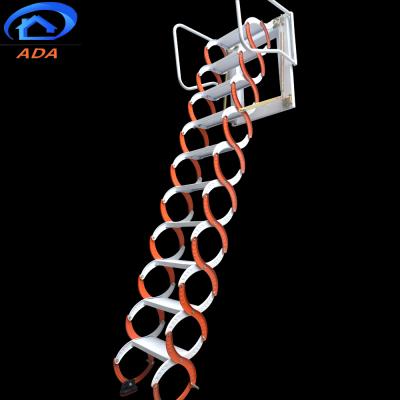 China Folding Ladders Manual Operated Wall Mounted Folding Ladder for sale