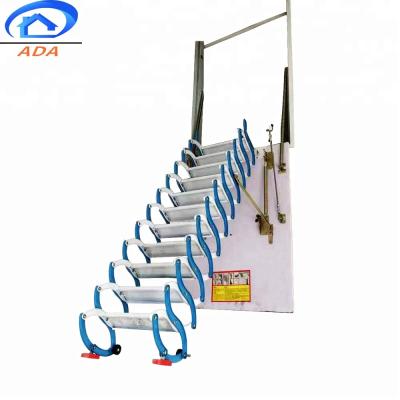 China Folding Ladders Retractable Telescopic Attic Ladder On Vertical for sale