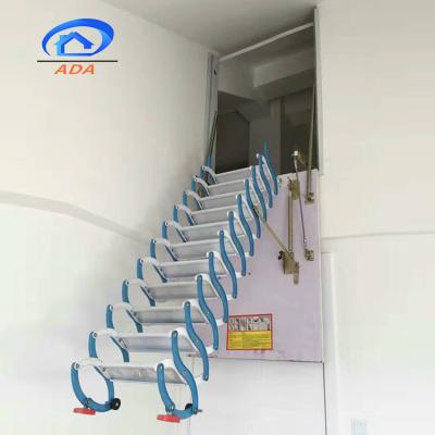 China Folding Ladders Low Price Wall Mounted Ladder Modern Folding Staircase for sale