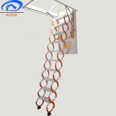 China High Quality Carbon Steel Roof Folding Ladders Stairs Folding Ceiling Ladder for sale