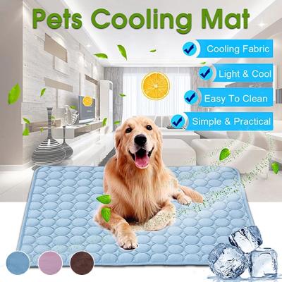 China Travel Mat Cooling Summer Pad Mat for Dogs Cat Blanket Sofa Breathable Pet Dog Bed Summer Washable for Small Medium Large Dogs Car for sale