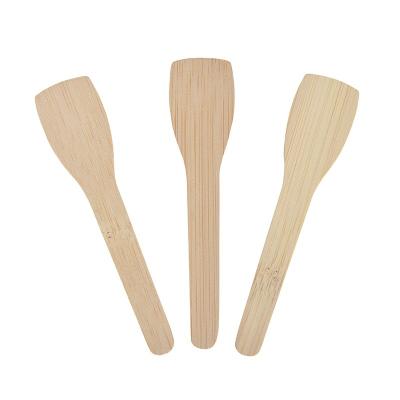 China Eco - Friendly Compostable Disposable Bamboo Ice Cream Spoon for sale