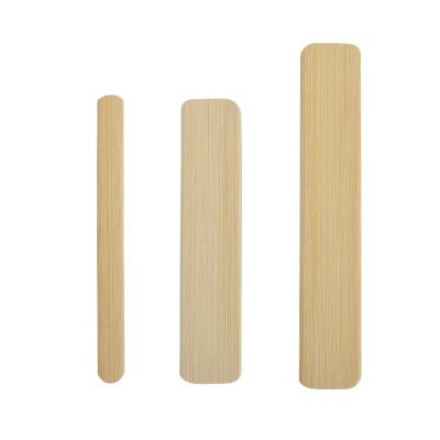 China Viable White Color Bamboo Ice Cream Sticks 114x10x2mm for sale