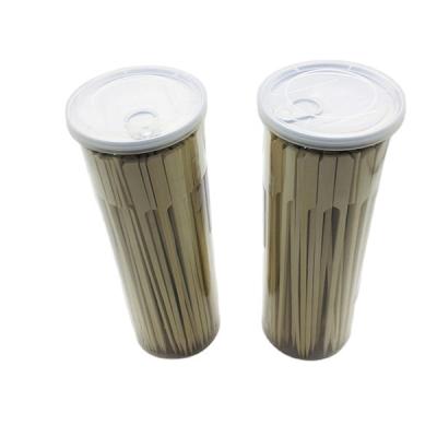 China Easily Cleaned Disposable PET Cans Bamboo Teppo Spits For Food en venta