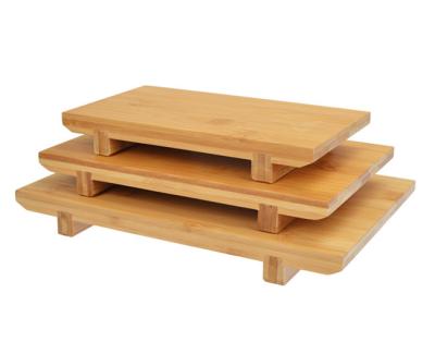 중국 Sustainable Japanese Bamboo Sushi Tray Set, Pine Bamboo Sushi Dish Wholesale 판매용