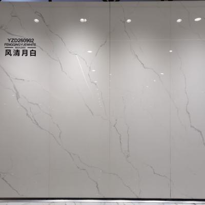 China KOREAN Building Interior Wall And Large Floor Tile 9mm Crystal White Thin Slab Large Tile for sale