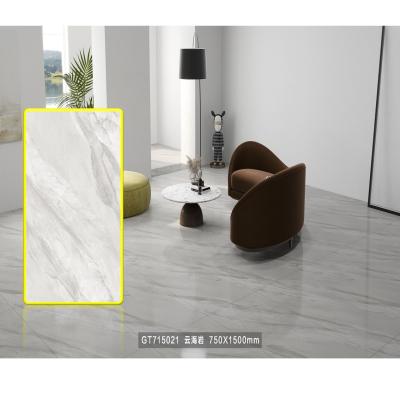 China CLASSIC size 750x1500mm 12mm large thickness AFFINARE Foshan porcelain marble tile for floor and wall marble tile for sale