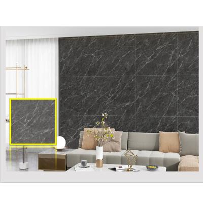 China AFFINARE Foshan Europe Full Porcelain Tile Large Format Charcoal Interior Wall Marble Stone Polished Glazed Imitation Texture for sale