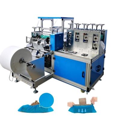 China Shoe Making Cover Machine Fully Automatic Non Slip PE Disposable Non Woven Shoe Cover Making Machine for sale