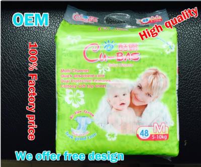 China Nigeria Africa Market CUBAS Top Brand Baby Diaper Printed Disposable Diaper for sale