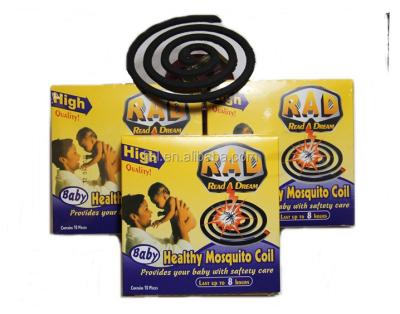 China Africa Brand China Rad Baby 125MM Disposable Top Selling Healthy Mosquito Coil For Nigeria Market for sale