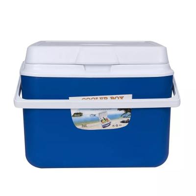 China Waterproof 26 Liter Plastic Ice Cooler Box Insulate Popular American Style Beverage Cooler And Warmer For Outdoor for sale