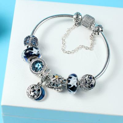 China TRENDY DIY fine beaded bracelet with 925 Silver jewelry bracelet fits Pandora's charm for sale