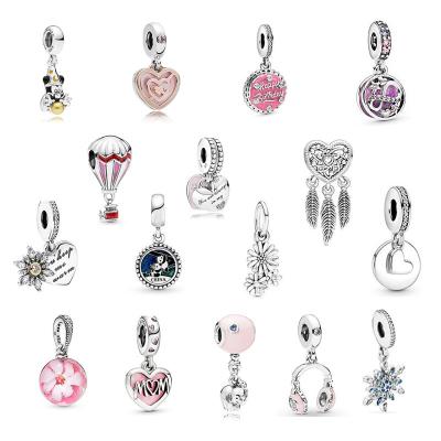 China Amazon CLASSIC 925 Sterling Silver Delicate Gift Jewelry DIY Valentine's Day and Birthday Gift Pendant Beads Jewelry for sale