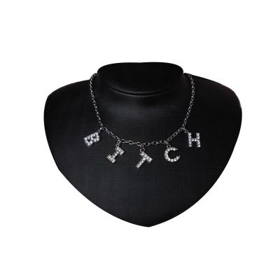 China FASHIONABLE European and American DIY Letter Necklace DIY CIA Set Lady Diamond Hip Hop Hip Hop Body Jewelry for sale