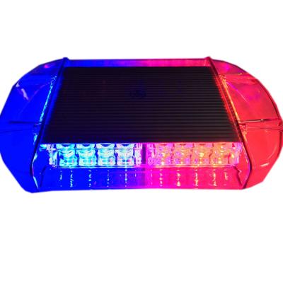 China Aluminum Alloy+PC red blue led strobe flash magnetic police car roof led mini warning lightbar for sale