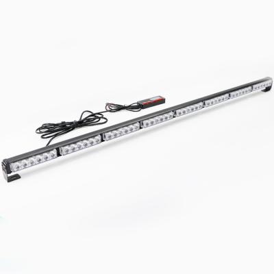 China Alloy+PC 48W/127.5CM Aluminum Slim Led Traffic Advisor Display Control Strobe Light Bar Led Traffic Light Stick for sale