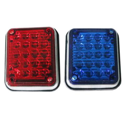 China PC+ABS 6W F5 Mini Light Red Blue Outdoor Mount Warning Light For Police Ambulance With 7 Flashing Patterns for sale