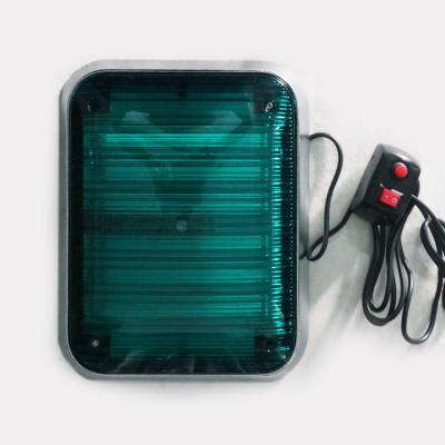 China ABS+PC COB Light Green Single Flashing 36W Led Square Strobe Surface Mount Emergency Vehicle Warning Light for sale