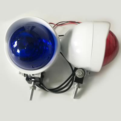 China High Quality ABS+PC Wholesale 6Leds 12W Strobe Emergency Lights 10-30V Red and Blue Police Motorcycle Warning Lights for sale