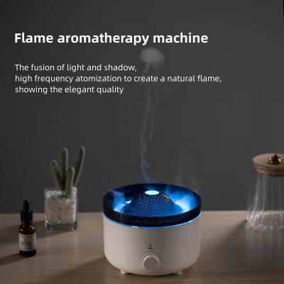 China LED Flame Aroma Humidifier 12W With Auto Shut Off And 30-50ml/H Mist Output for sale