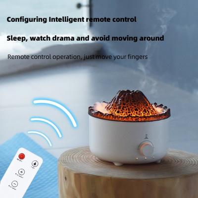 China 560ml Quiet Flame Humidifier Diffuser With 7 Color LED Lights And Auto Shut Off for sale