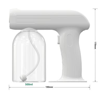 China Handheld Blue Nano Spray Disinfectant Gun 50-60Hz 500ML For Disinfection for sale