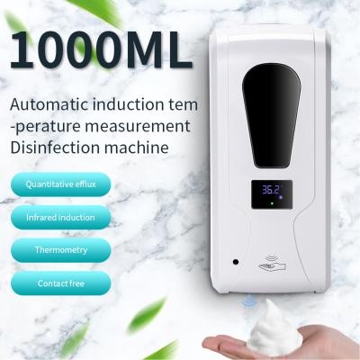 China Sensor automático ABS PP PC Dispensador automático de sabão 1000ml Para desinfetante de mãos à venda