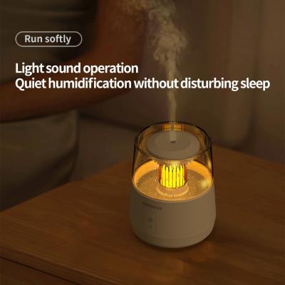 China Bedroom Small Flame Humidifiers 0.7kg with 7 Colors LED Light for sale