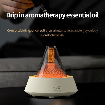 China Aromatherapy Fire Flame Humidifier 12W DC 5V With 80ml Capacity for sale