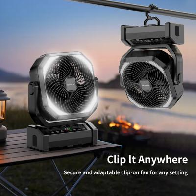 China Socool Fan Emergency Power Supply Fan Remote Controlled Oscillating Fan Rechargeable Outdoor Camping Fan for sale