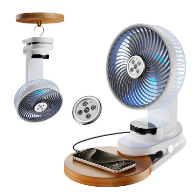 China 9 snelheden Clip On Multifunctionele Draagbare Ventilator Kleine accu oplaadbaar 20000MAh Te koop