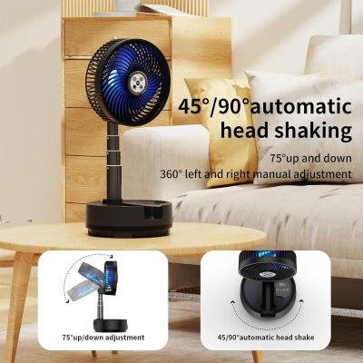 China 9 Speed Levels LED Adjustable Table Fan Type-C USB Emergency Power Supply Socool Fan 20000mAh with Rechargeable Battery for sale