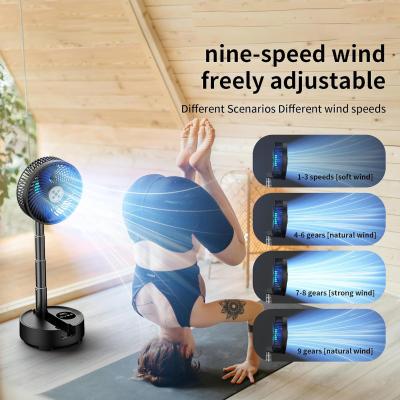 China Socool Fan 20000mAh Portable Fan Adjustable Foldable Table Fan Super Quiet 9 Speed Levels Remote Control Indoor/Outdoor Camping for sale