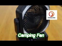 remote control cordless outdoor fan rechargeable 20000mah with led light