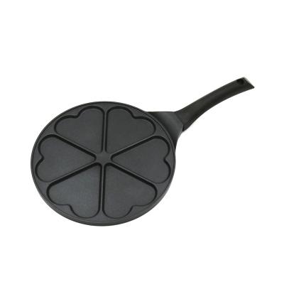 China Cookware 26.5CM Mini Pancake Pan Waffle Pan American Style 6 Hole Omelet Multi Pan With for sale