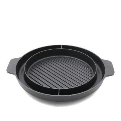 China General Use For Gas And Induction Cooker Aluminum Die Cast Non Stick Grill Pan Chicken Meat Cooking Frying Dish For Korean Restaurant Home BBQ for sale