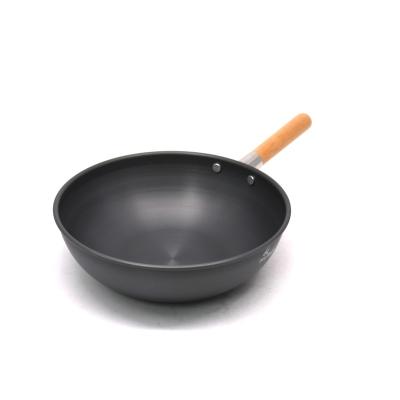 China General Use For Pre-Seasoned Durable Chinese Stick Frying Wok Popular Gas Wok And Non Induction Cooker for sale