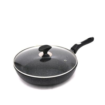 China High Quality American Style Pan Cookware Aluminum Non-Stick Copper Frying Pan With Lid for sale